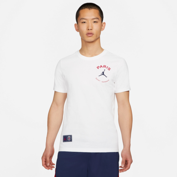 Paris Saint Germain X Jordan Brand Logo T-Shirt 2021-2022 - Wit