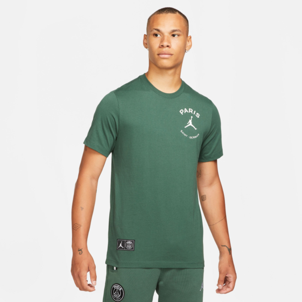 Paris Saint Germain x Jordan Logo T-Shirt 2021-2022 - Groen/Wit