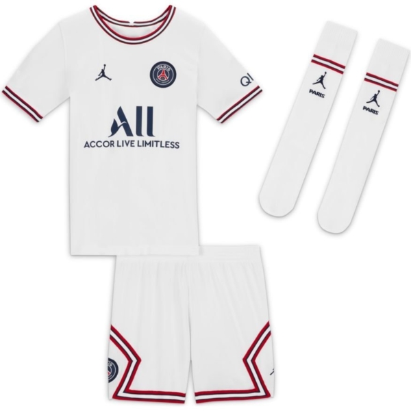 Paris Saint-Germain 4e Shirt Jordan x PSG 2022 Mini-Kit Kinderen