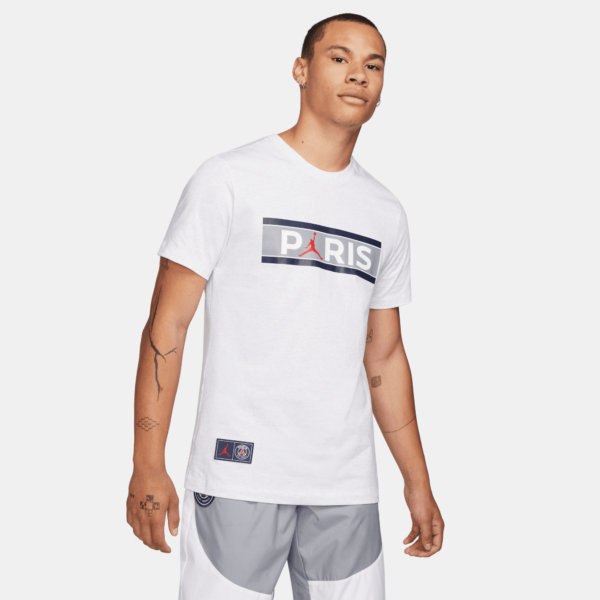 Paris Saint Germain x Jordan Wordmakr T-Shirt 2021-2022 - Lichtgrijs - XL