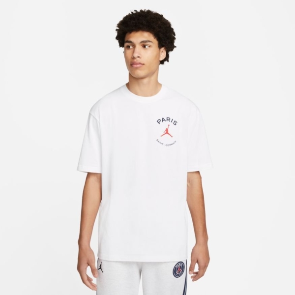 Paris Saint-germain T-shirt Logo Jordan x Psg - Wit - Nike, maat Small