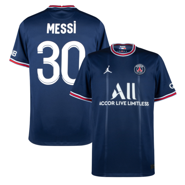 Paris Saint Germain Shirt Thuis 2021-2022 + Messi 30 (Fan Style) - XL