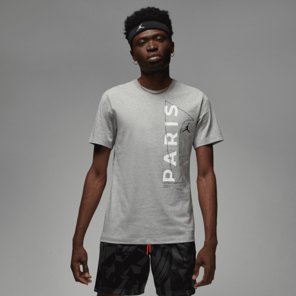Paris Saint Germain x Jordan Wordmark T-Shirt 2022-2023 - Grijs