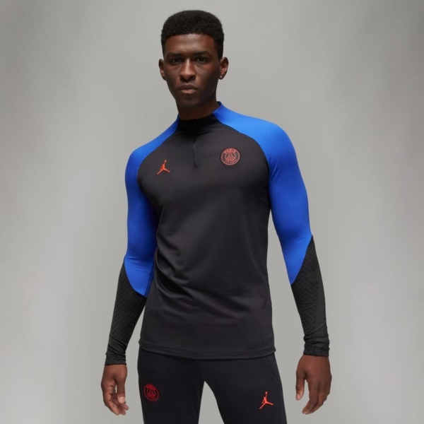 Paris Saint-germain Trainingsshirt Dri-fit Strike Drill Jordan x Psg - Zwart/blauw/rood - Nike, maat X-Large