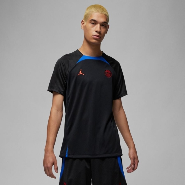 Paris Saint-germain Trainingsshirt Dri-fit Strike Jordan x Psg - Zwart/blauw/rood - Nike, maat X-Large