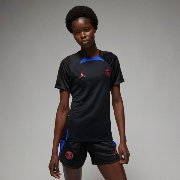 Paris Saint-germain Trainingsshirt Dri-fit Strike Jordan x Psg - Zwart/blauw/rood Vrouw - Nike, maat X-Small