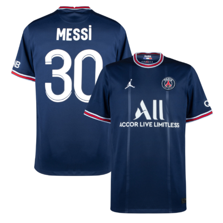 Paris Saint Germain Shirt Thuis 2021-2022 + Messi 30 (Fan Style) - M