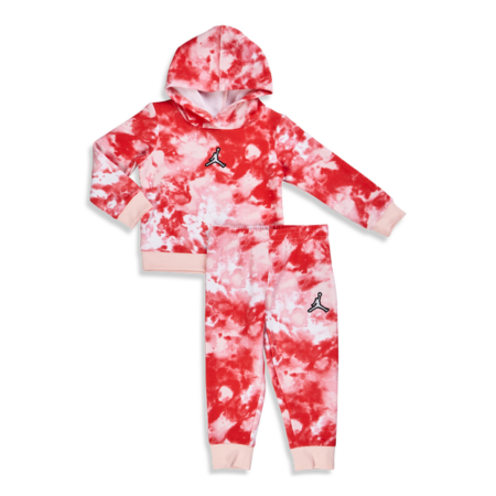 Jordan Girls Essentials Smoke Dye All Over Print Hooded Suit - Voorschools Tracksuits