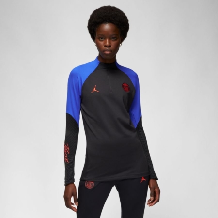 Paris Saint-germain Trainingsshirt Dri-fit Drill Jordan x Psg - Zwart/blauw/rood Vrouw - Nike, maat Small