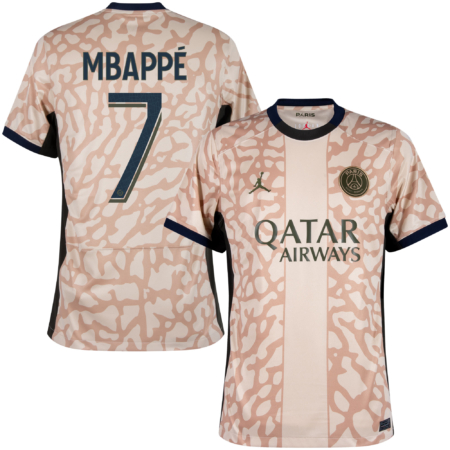 Paris Saint Germain 4e Shirt 2023-2024 + Mbappé 7