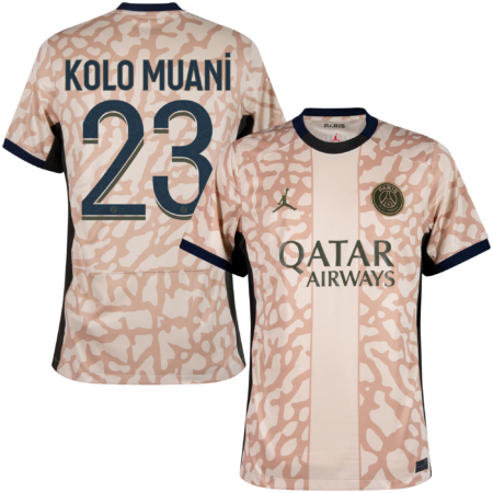 Paris Saint Germain 4e Shirt 2024 + Kolo Muani 23 - L